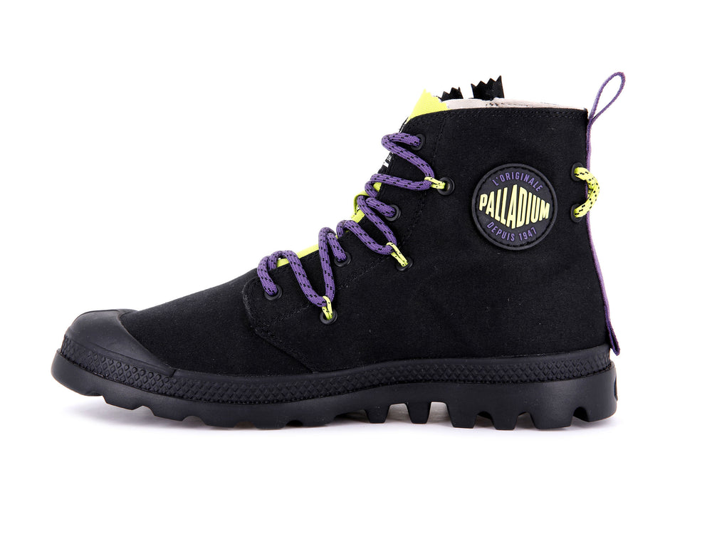 Botas Palladium PAMPA LITE LACE IT Hombre Negras Verde Claro | Costa Rica-85216